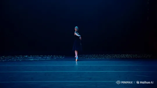 Dancer Captured in Hypnotic Stage Sequence – AI Generated Video | Hailuo AI