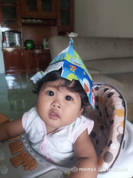 Baby in High Chair Mimics Kung Fu in Cheerful Live2D Video – AI Generated Video | Hailuo AI