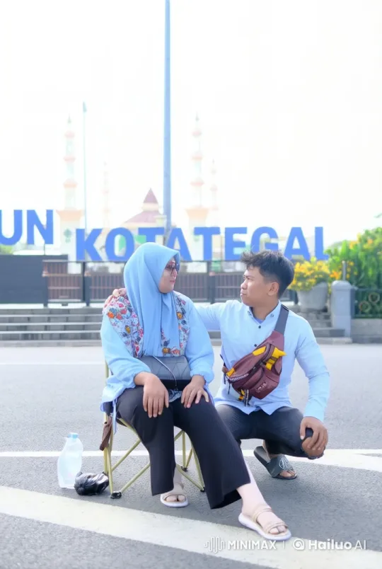 Live2D Animation: Hijab-Wearing Girl and Man in Kung Fu Battle – AI Generated Video | Hailuo AI