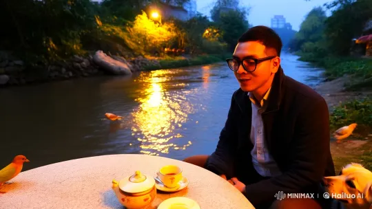 Hanoi Street Vendor's Struggle Amidst Autumn's Tranquility – AI Generated Video | Hailuo AI