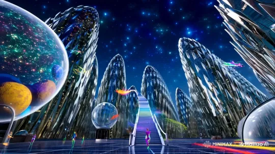 Skyborne Metropolis: A Vision of Floating Beauty and Light – AI Generated Video | Hailuo AI