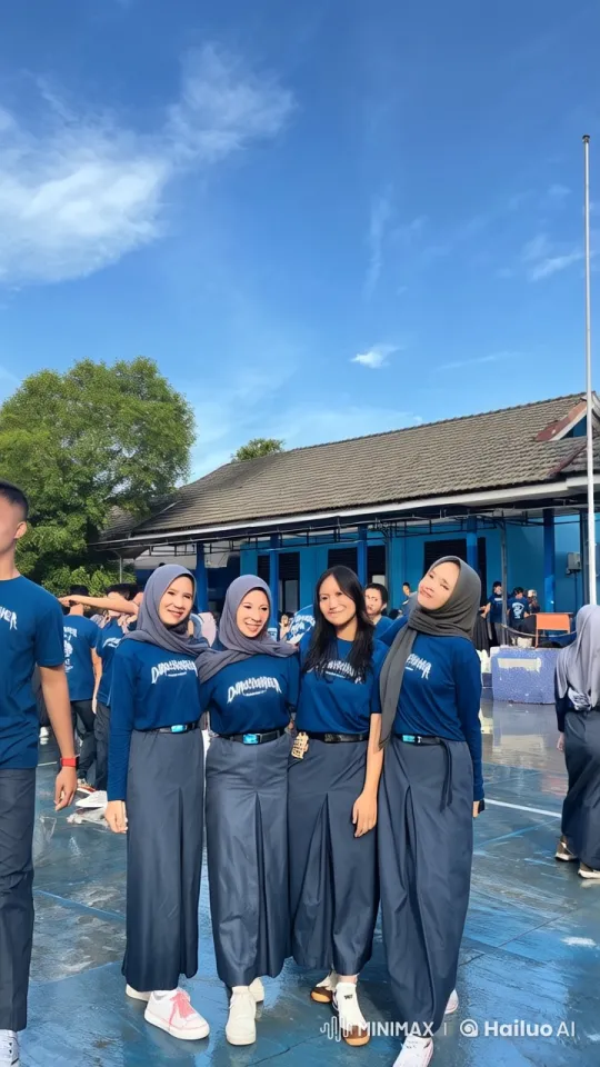 School Gathering with Animated Characters in Live2D – AI Generated Video | Hailuo AI