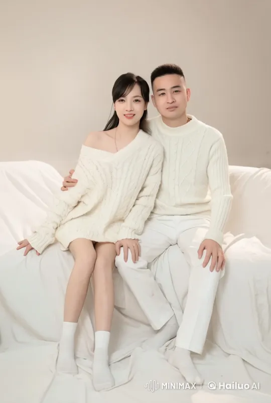 White-Knitted Duo Engage in Live2D Martial Arts Display – AI Generated Video | Hailuo AI