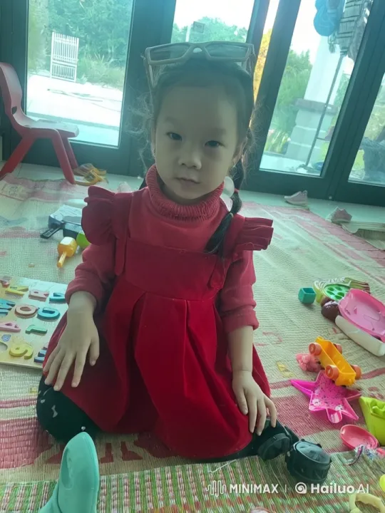 Child Surprised by Levitating Rock Amidst Toys – AI Generated Video | Hailuo AI