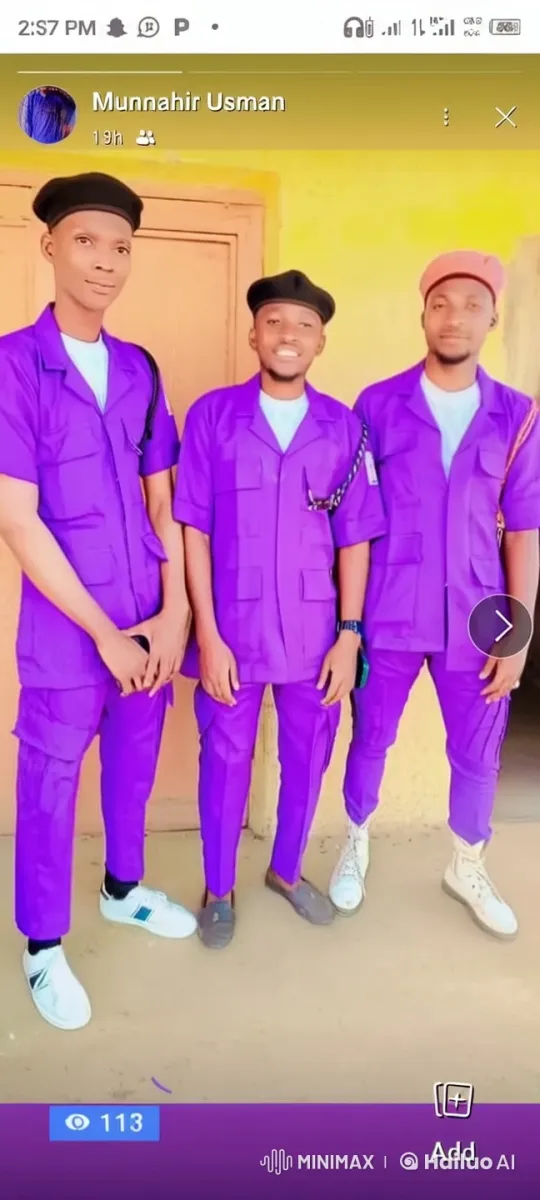 Martial Artists in Purple Uniforms Perform Synchronized Kung Fu Routines – AI Generated Video | Hailuo AI