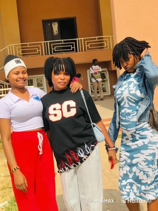 Three Young Women Demonstrate Fighting Moves Outside Building – AI Generated Video | Hailuo AI