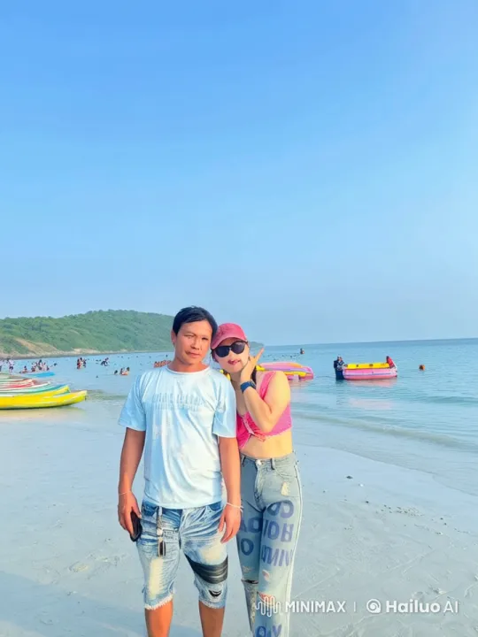Live2D Martial Arts Display on Scenic Beach – AI Generated Video | Hailuo AI