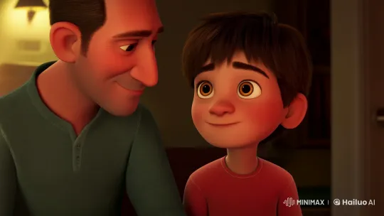 Father Teaches Son the Art of Forgiveness in Intimate Setting – AI Generated Video | Hailuo AI