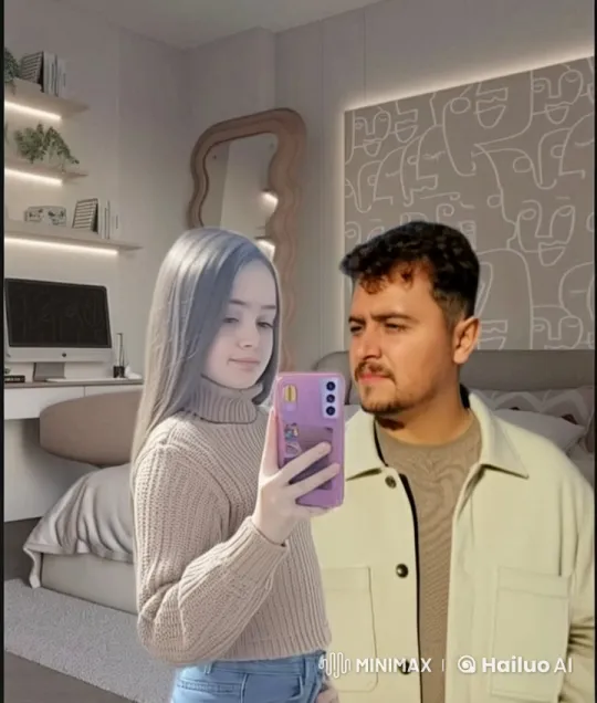 Cozy Bedroom Embrace: Boy and Girl's Tender Moment – AI Generated Video | Hailuo AI