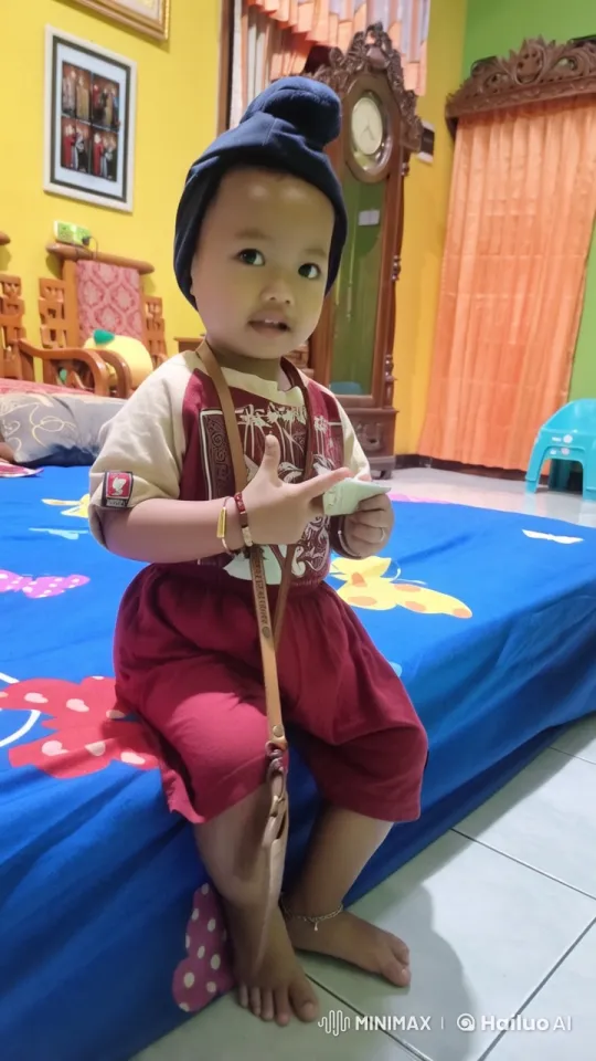 Child Practicing Martial Arts in Colorful Room – AI Generated Video | Hailuo AI