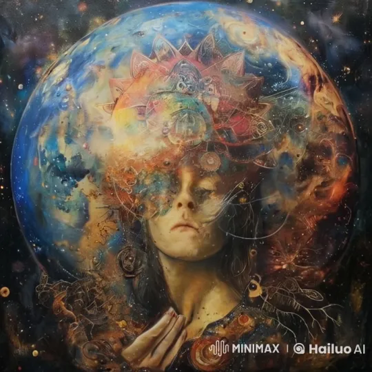 Cosmic Crown: A Surreal Live2D Vision of the Universe – AI Generated Video | Hailuo AI