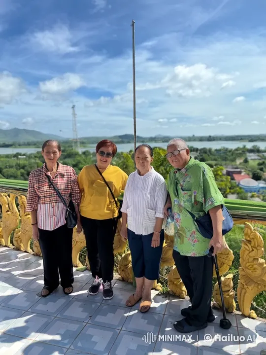 Elderly Dancers Enjoy Cha Cha Cha on Scenic Terrace – AI Generated Video | Hailuo AI