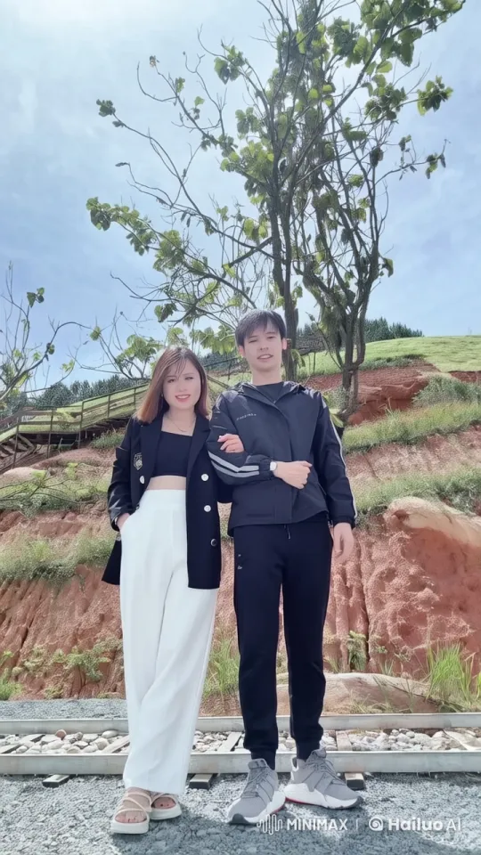 Couple Engages in Dynamic Combat in Scenic Live2D Animation – AI Generated Video | Hailuo AI