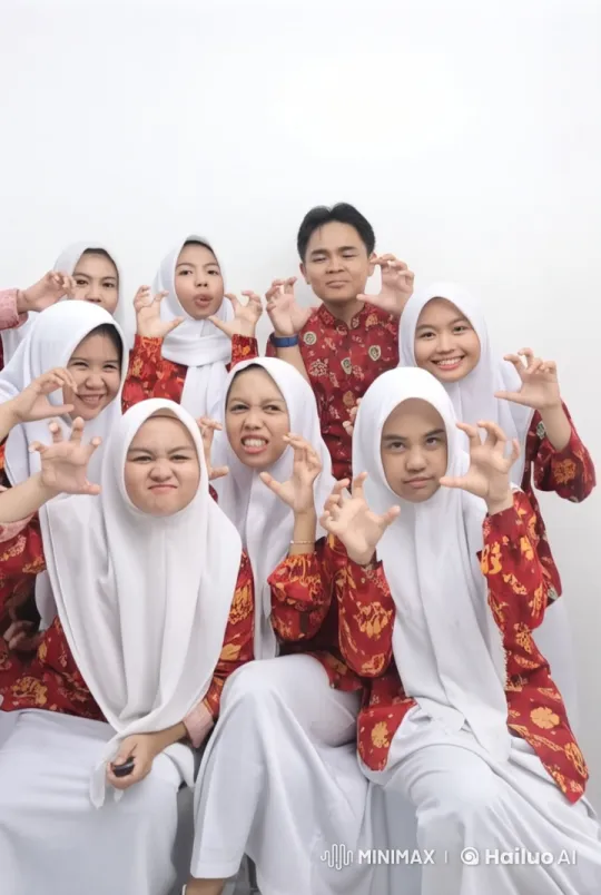 Students in Hijabs Perform Energetic Kungfu in Live2D Video – AI Generated Video | Hailuo AI