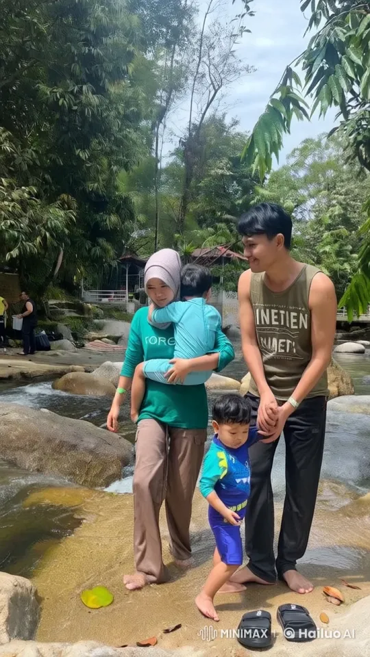 Family Enjoying Kung Fu Play by River in Live2D Animation – AI Generated Video | Hailuo AI