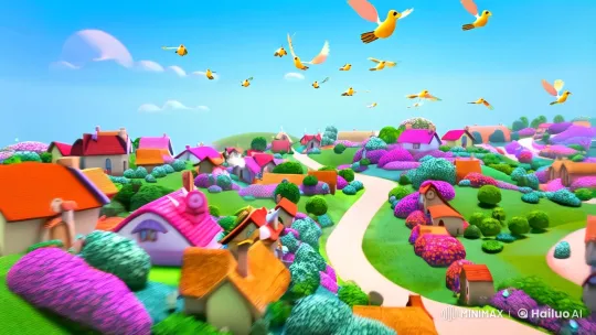 A Day in the Village with Daisy and the Baby – AI Generated Video | Hailuo AI