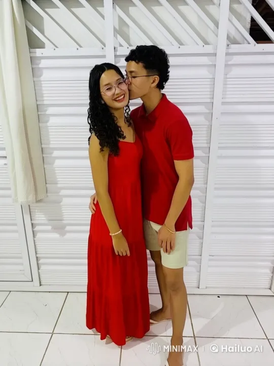 Couple's Playful Kungfu Skit in Red Outfits – AI Generated Video | Hailuo AI