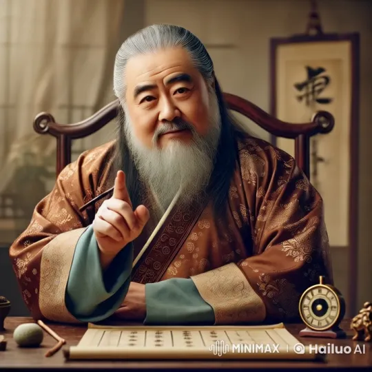Elderly Scholar Imparts Wisdom in Traditional Setting – AI Generated Video | Hailuo AI