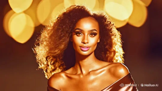 Radiant Beauty: A Cinematic Portrait of a Mixed-Race Woman – AI Generated Video | Hailuo AI