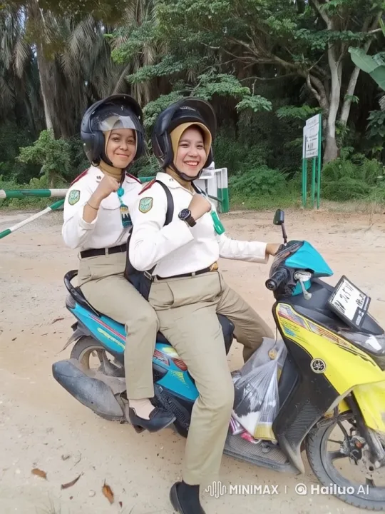 Security Officers on Motorbike in Forested Area – AI Generated Video | Hailuo AI