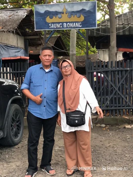 Couple Demonstrates Energetic Kung Fu in Front of Saung Bonang – AI Generated Video | Hailuo AI