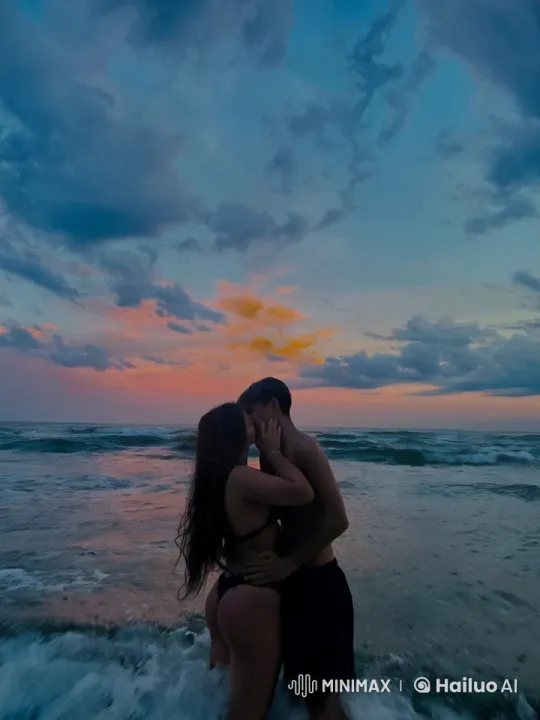 Romantic Beach Scene Turns into Martial Arts Thriller – AI Generated Video | Hailuo AI