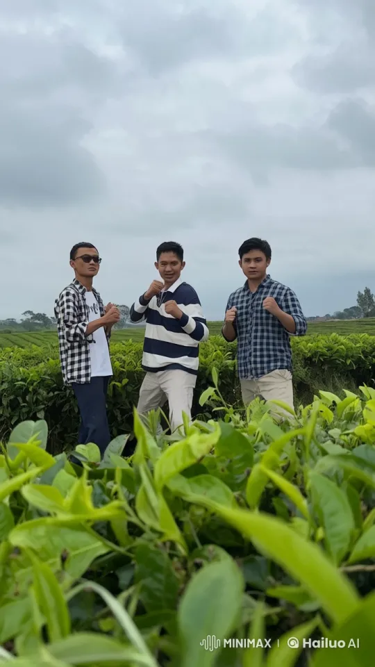 Martial Arts Combat in Animated Tea Field – AI Generated Video | Hailuo AI