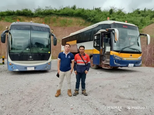 Two Men Prepare for Departure by Buses – AI Generated Video | Hailuo AI