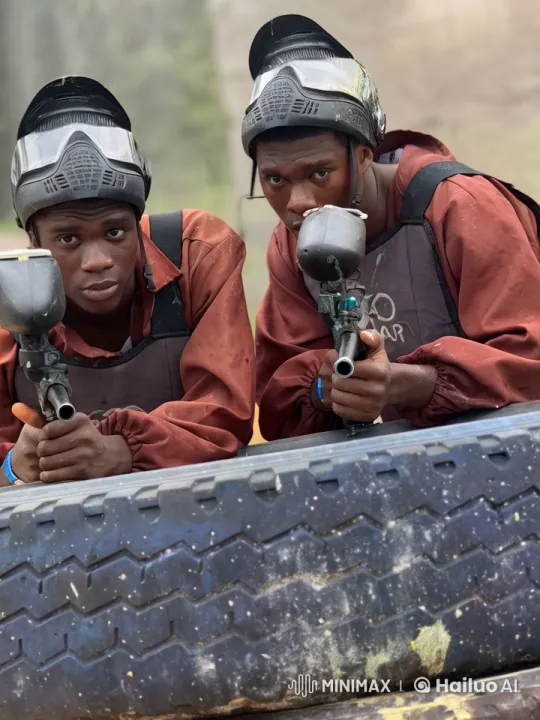 Paintball Gear Transforms into Kung Fu Fight – AI Generated Video | Hailuo AI