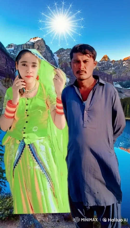 Traditional Attire and Serene Mountain Landscape – AI Generated Video | Hailuo AI