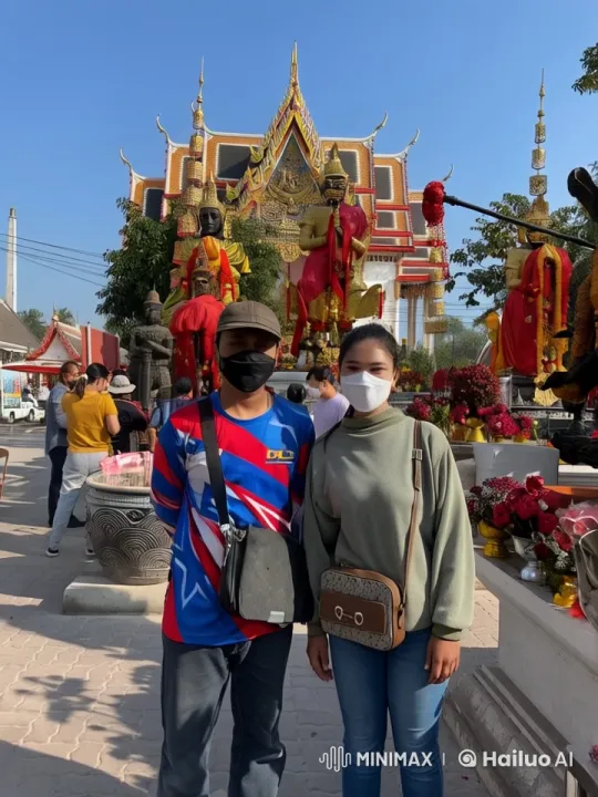 Thai Temple Setting: Dynamic Martial Arts Duo – AI Generated Video | Hailuo AI