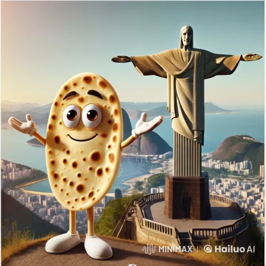 Animated Flatbread Welcomes Viewers in Rio de Janeiro – AI Generated Video | Hailuo AI