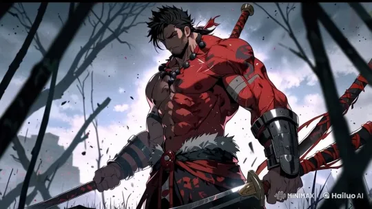 Character Screams Amidst Bat Flock in Shadowy Night – AI Generated Video | Hailuo AI