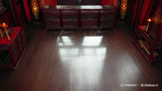 Traditional Chinese Room: A Possessed Woman's Haunting Transformation – AI Generated Video | Hailuo AI