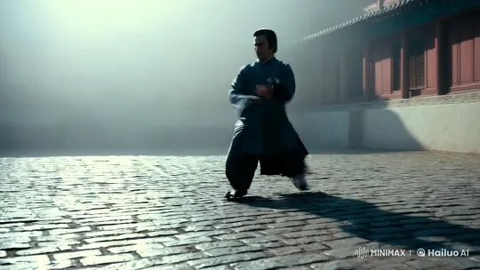 Mist-Laden Dawn: Kung Fu Master's Graceful Solo Display – AI Generated Video | Hailuo AI