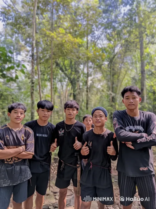 Young Men Displaying Kung Fu Skills in a Forest Setting – AI Generated Video | Hailuo AI