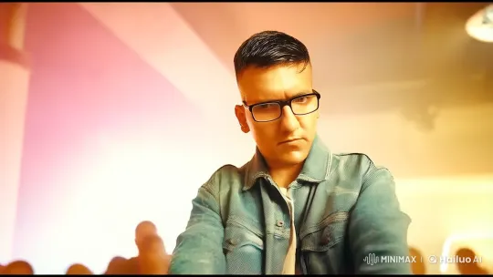 Rapper Performing with Energy on Urban Stage – AI Generated Video | Hailuo AI
