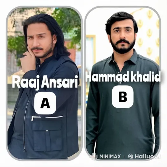 Raaj Ansari and Hammad Khalid in Live2D Animated Interaction – AI Generated Video | Hailuo AI