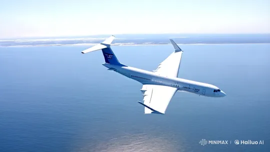 Dynamic Tracking Shot of Aircraft in Flight – AI Generated Video | Hailuo AI