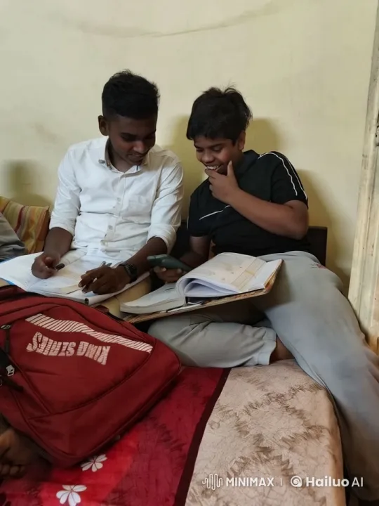 Boys Study Together, Share a Moment of Laughter – AI Generated Video | Hailuo AI