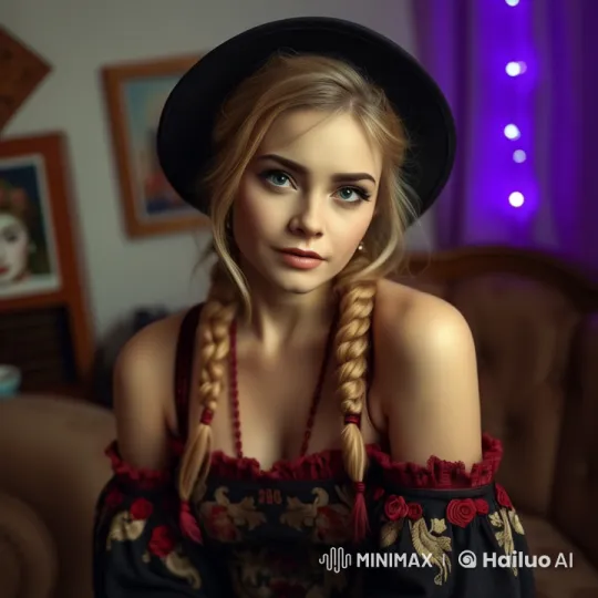 Young Woman Sings Cheerfully in Live2D Animated Video – AI Generated Video | Hailuo AI
