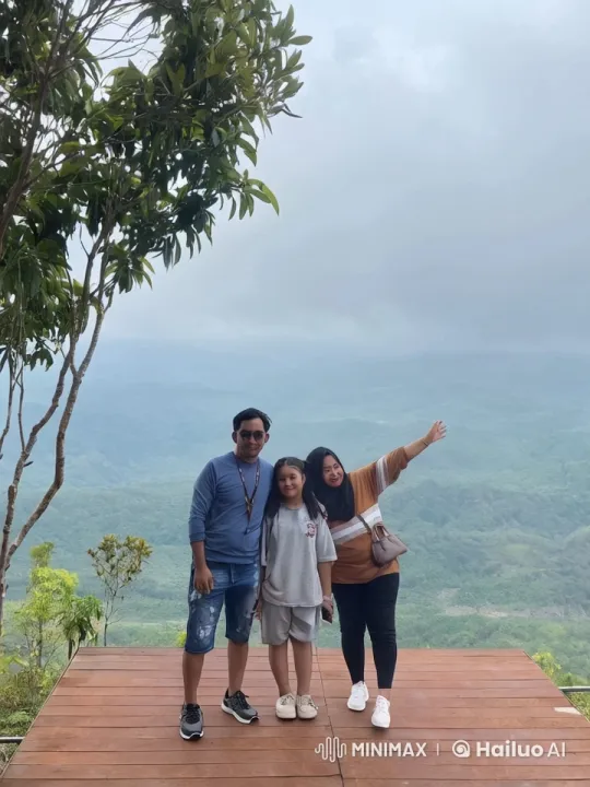 Family Enjoying Kungfu with Mountain View – AI Generated Video | Hailuo AI