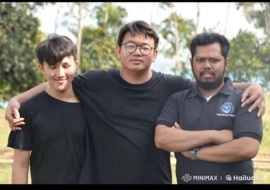 Three Friends Practicing Kung Fu in Nature – AI Generated Video | Hailuo AI
