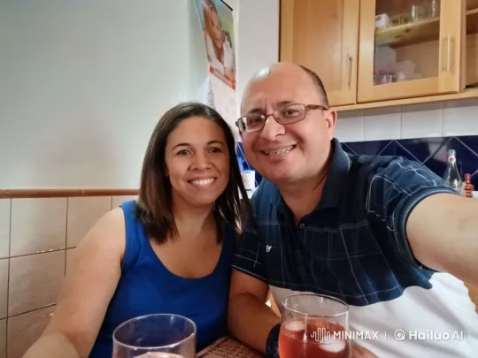 Intimate Moment: Couple Shares Kiss in Cozy Kitchen – AI Generated Video | Hailuo AI