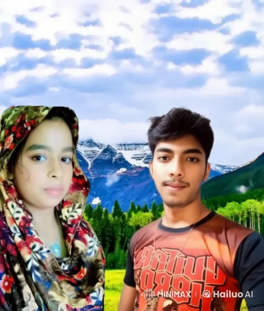 Couple Embraces in Majestic Landscape with Live2D Animation – AI Generated Video | Hailuo AI