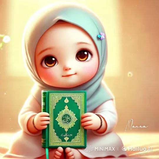 Child Recites Quran in Peaceful Light – AI Generated Video | Hailuo AI