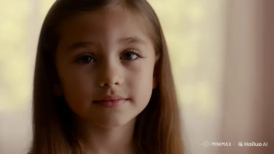 Serene Gaze: Intimate Moment of Stillness – AI Generated Video | Hailuo AI