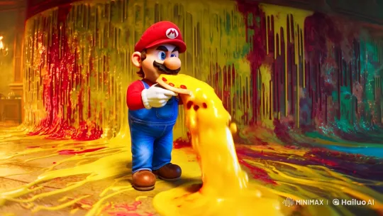 Surreal Mario in a Dreamlike, Melting World – AI Generated Video | Hailuo AI