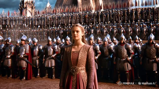 Young Queen Commands Majestic Army – AI Generated Video | Hailuo AI