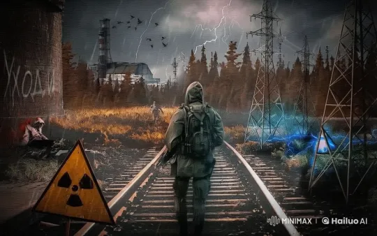 Post-Apocalyptic Journey Along Abandoned Train Tracks – AI Generated Video | Hailuo AI
